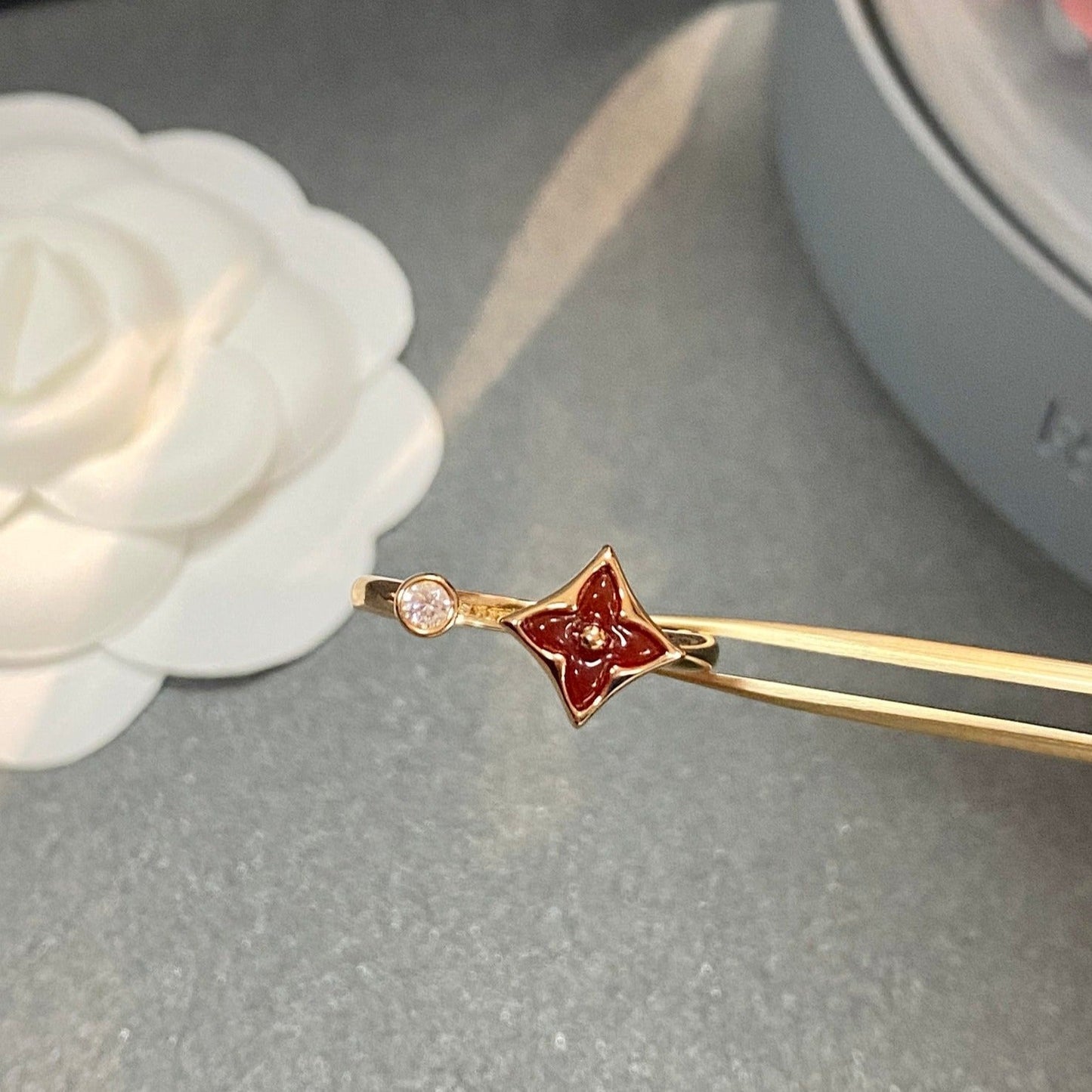 [Panda Jewelry]STAR 1 DIAMOND OPEN RING