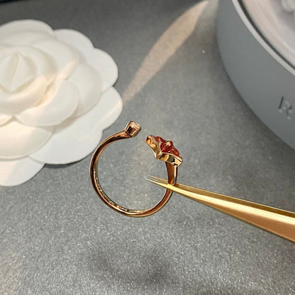 [Panda Jewelry]STAR 1 DIAMOND OPEN RING