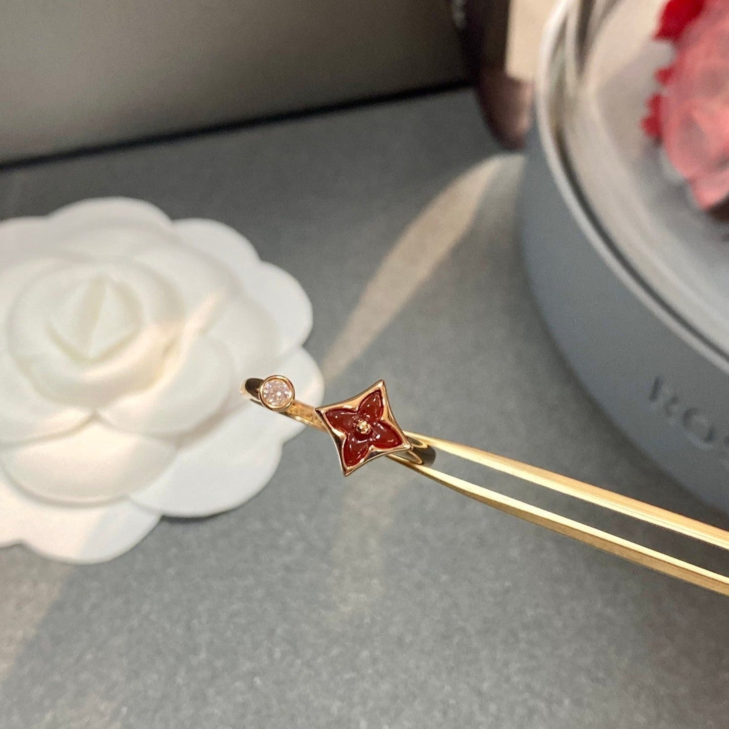 [Panda Jewelry]STAR 1 DIAMOND OPEN RING