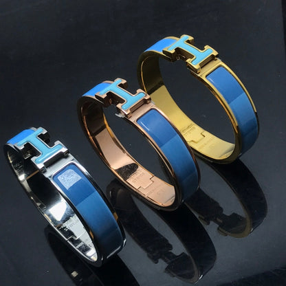 [Panda Jewelry]H BRACELET BLUE RAINBOW CERAMIC