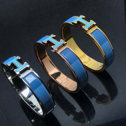 [Panda Jewelry]H BRACELET BLUE RAINBOW CERAMIC