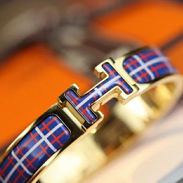 [Panda Jewelry]H TARTAN BRACELET 12MM