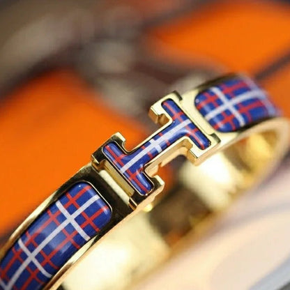 [Panda Jewelry]H TARTAN BRACELET 12MM
