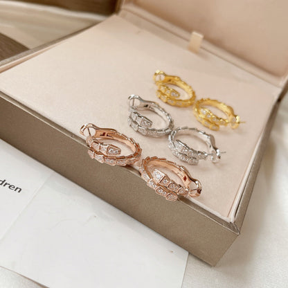 [Panda Jewelry]SERPENTI EARRINGS DIAMOND