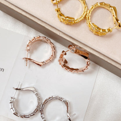 [Panda Jewelry]SERPENTI EARRINGS DIAMOND
