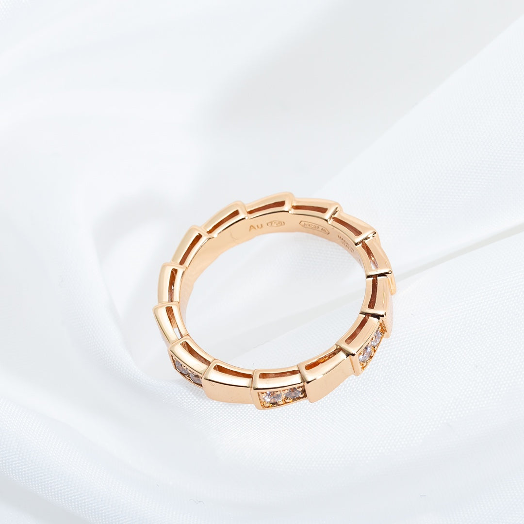 [Panda Jewelry]SERPENTI RING PINK GOLD  3MM