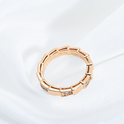 [Panda Jewelry]SERPENTI RING PINK GOLD  3MM
