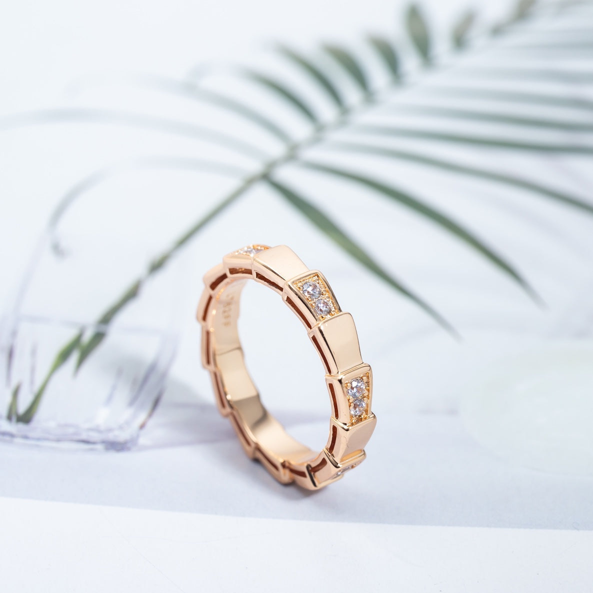 [Panda Jewelry]SERPENTI RING PINK GOLD  3MM