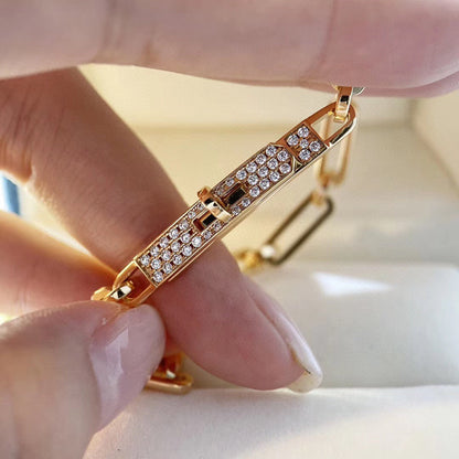 [Panda Jewelry]CHAINE BRACELET SMALL MODEL DIAMOND