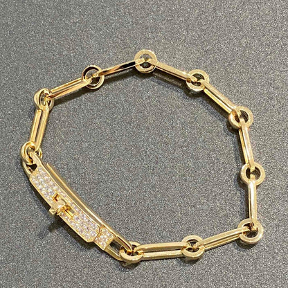 [Panda Jewelry]CHAINE BRACELET SMALL MODEL DIAMOND