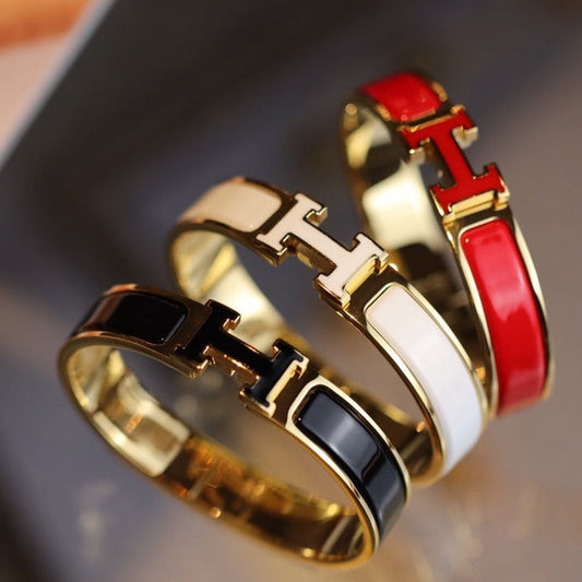[Panda Jewelry]H BRACELET 12MM GOLD