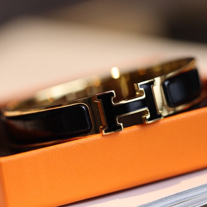[Panda Jewelry]H BRACELET 12MM GOLD