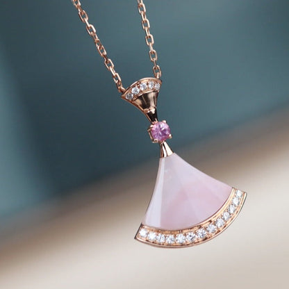 [Panda Jewelry]DREAM NECKLACE PINK MOP DIAMOND