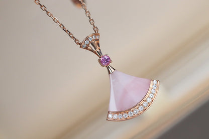 [Panda Jewelry]DREAM NECKLACE PINK MOP DIAMOND