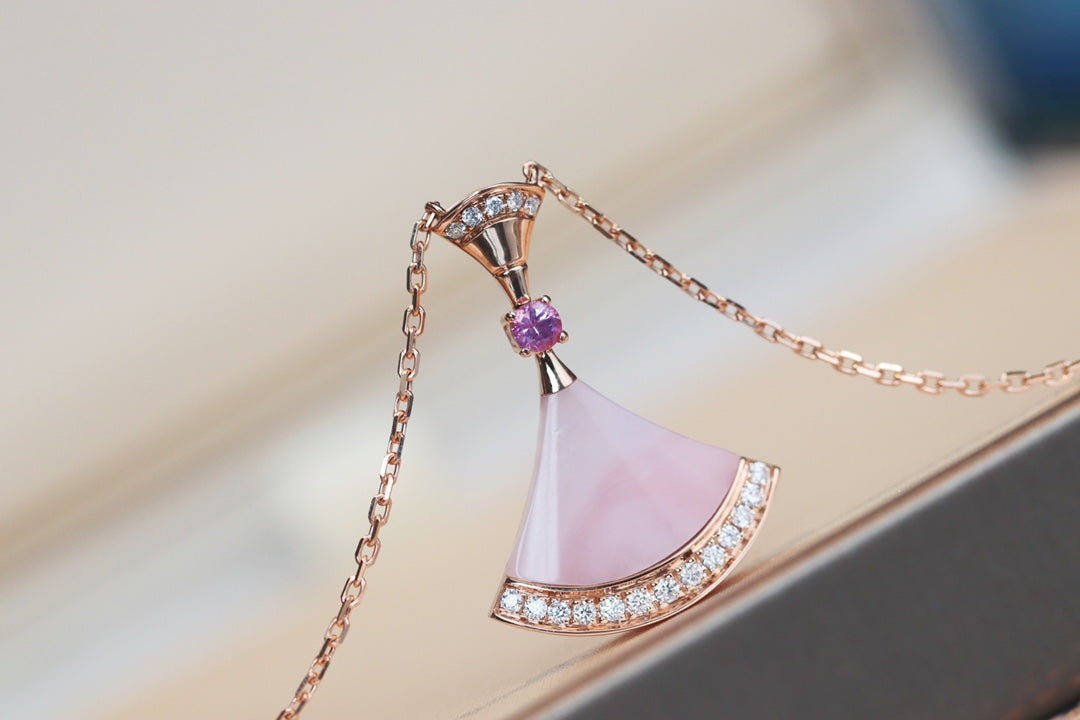 [Panda Jewelry]DREAM NECKLACE PINK MOP DIAMOND
