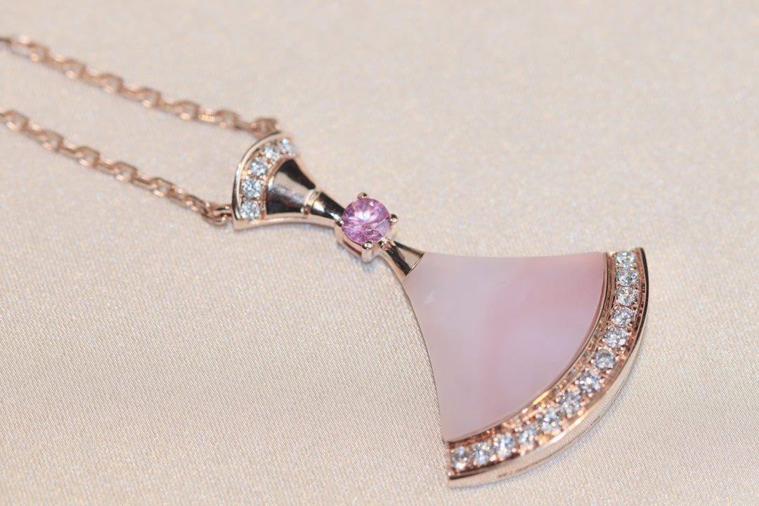 [Panda Jewelry]DREAM NECKLACE PINK MOP DIAMOND