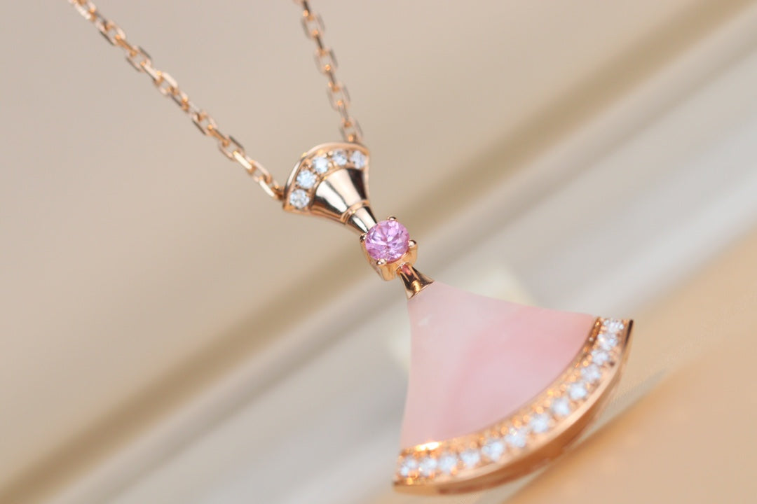 [Panda Jewelry]DREAM NECKLACE PINK MOP DIAMOND
