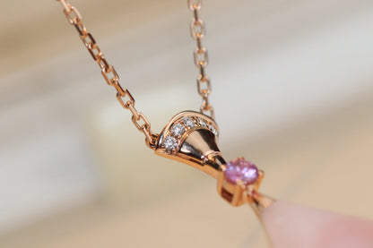 [Panda Jewelry]DREAM NECKLACE PINK MOP DIAMOND