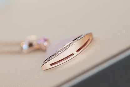 [Panda Jewelry]DREAM NECKLACE PINK MOP DIAMOND
