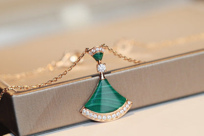 [Panda Jewelry]DREAM NECKLACE MALACHITE DIAMOND