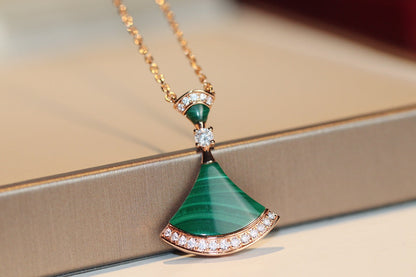 [Panda Jewelry]DREAM NECKLACE MALACHITE DIAMOND