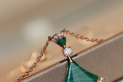 [Panda Jewelry]DREAM NECKLACE MALACHITE DIAMOND