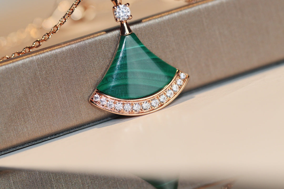 [Panda Jewelry]DREAM NECKLACE MALACHITE DIAMOND