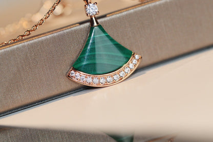 [Panda Jewelry]DREAM NECKLACE MALACHITE DIAMOND