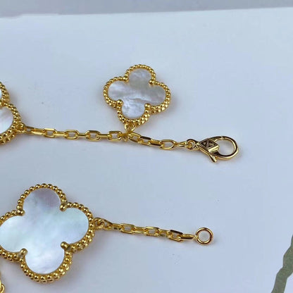 [Panda Jewelry]MAGIC CLOVER MOP GOLD BRACELET 5 MOTIFS