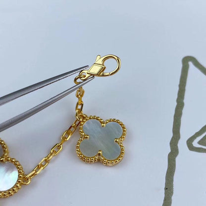 [Panda Jewelry]MAGIC CLOVER MOP GOLD BRACELET 5 MOTIFS