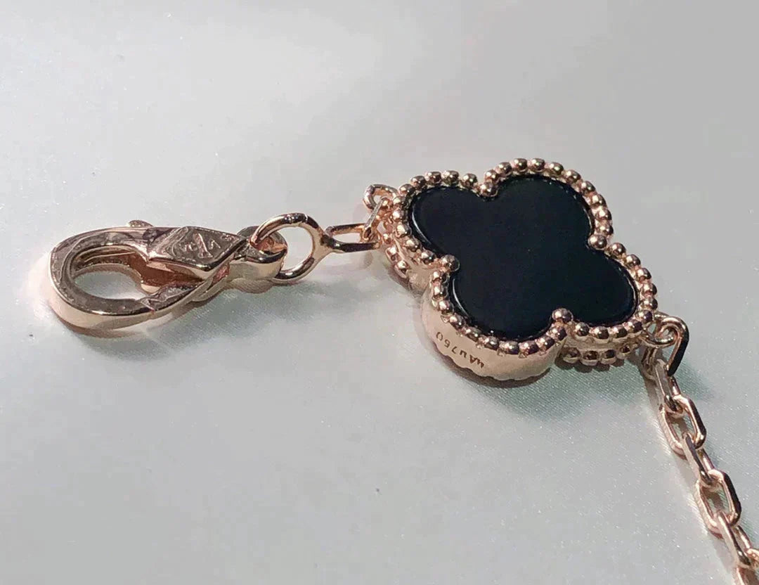 [Panda Jewelry]CLOVER 5 MOTIFS MULTICOLOR BRACELET