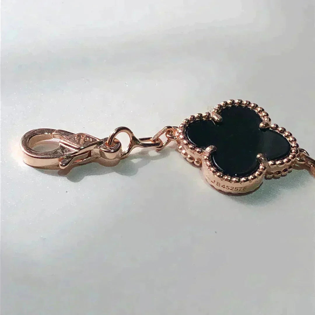 [Panda Jewelry]CLOVER 5 MOTIFS MULTICOLOR BRACELET
