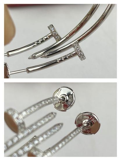 [Panda Jewelry]JUSTE EARRINGS FULL DIAMONDS 1.8MM