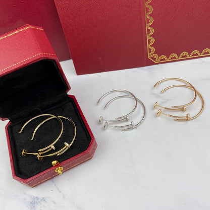 [Panda Jewelry]JUSTE EARRINGS FULL DIAMONDS 1.8MM