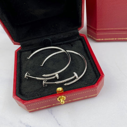 [Panda Jewelry]JUSTE EARRINGS FULL DIAMONDS 1.8MM