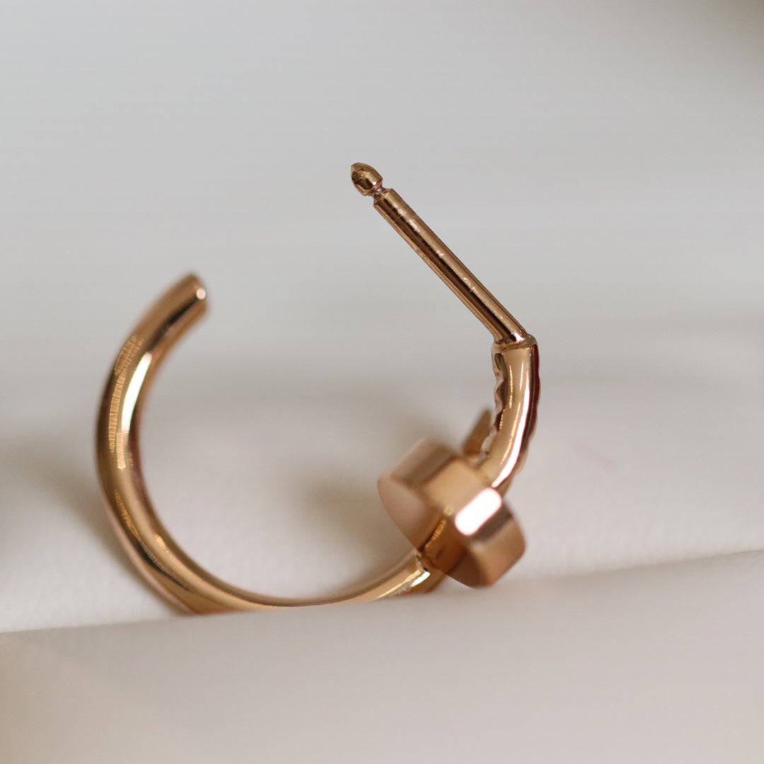 [Panda Jewelry]JUSTE EARRINGS PINK GOLD