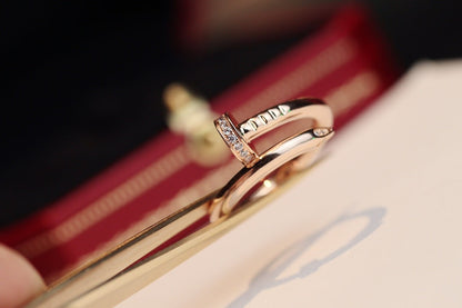 [Panda Jewelry]JUSTE RING 2.65MM PINK GOLD DIAMOND