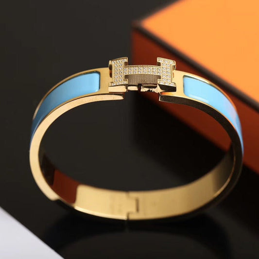 [Panda Jewelry]H CLOUD BLUE BRACELET GOLD DIAMOND