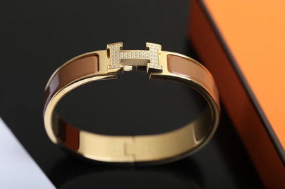 [Panda Jewelry]H BRACELET GOLD DIAMOND