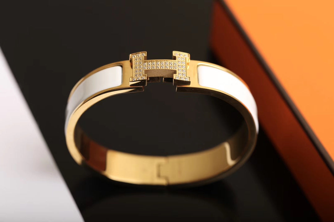 [Panda Jewelry]H BRACELET GOLD DIAMOND