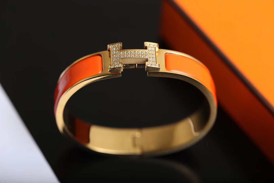 [Panda Jewelry]H BRACELET GOLD DIAMOND