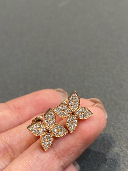 [Panda Jewelry]STAR DIAMOND EARRINGS