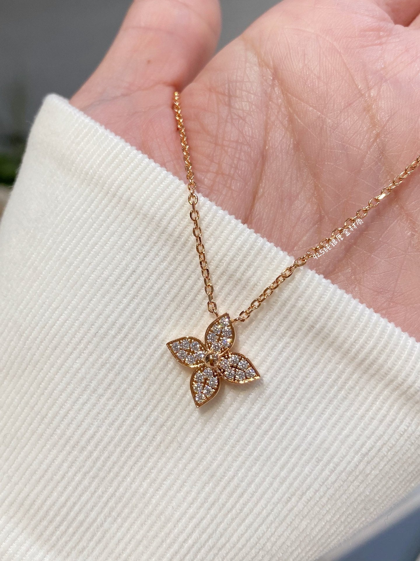[Panda Jewelry]STAR DIAMOND NECKALCE