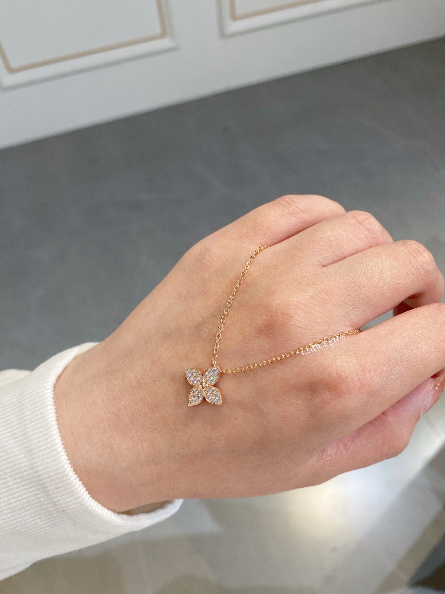 [Panda Jewelry]STAR DIAMOND NECKALCE
