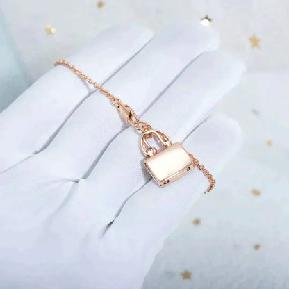 [Panda Jewelry]AMULETTE PEDANT ROSE GOLD NECKLACE