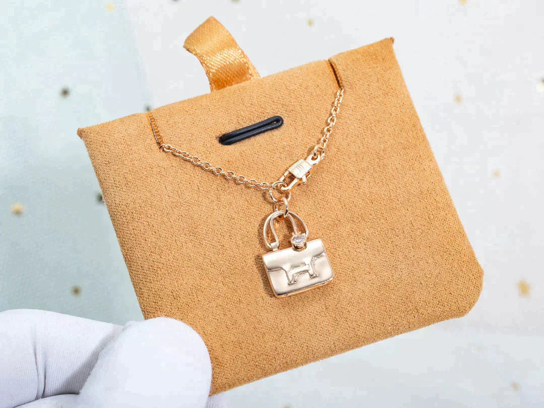 [Panda Jewelry]AMULETTE PEDANT ROSE GOLD NECKLACE