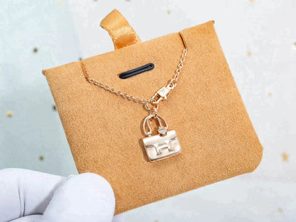 [Panda Jewelry]AMULETTE PEDANT ROSE GOLD NECKLACE