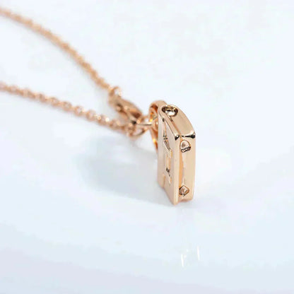 [Panda Jewelry]AMULETTE PEDANT ROSE GOLD NECKLACE