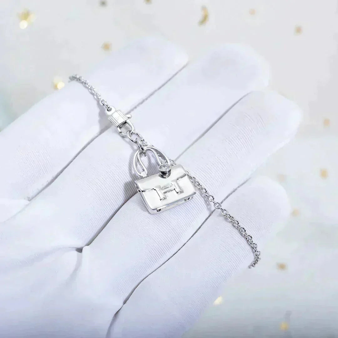 [Panda Jewelry]AMULETTE PEDANT SILVER NECKLACE