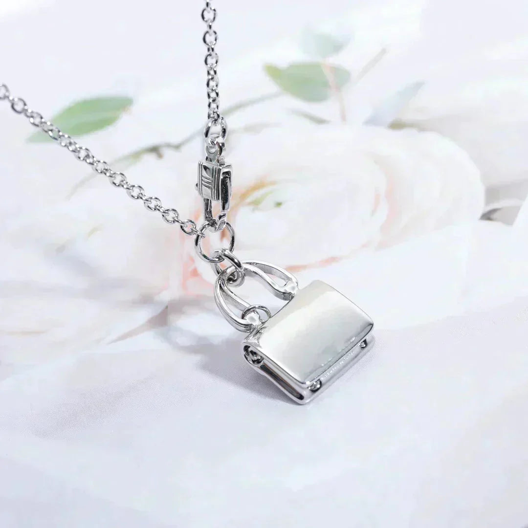 [Panda Jewelry]AMULETTE PEDANT SILVER NECKLACE